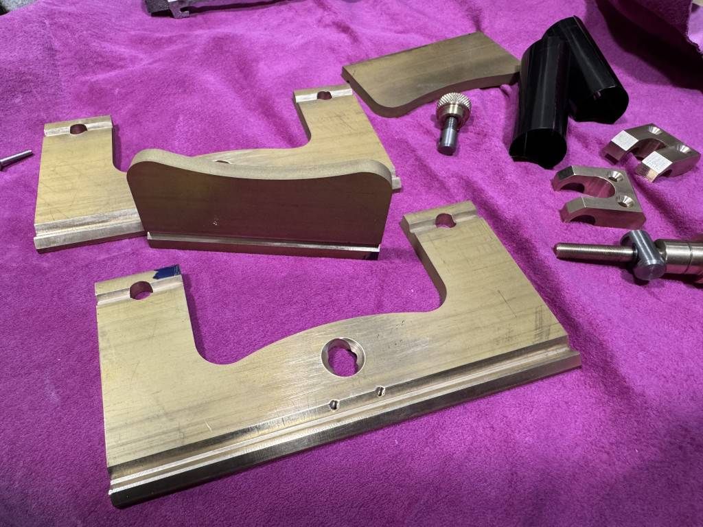 Brass parts for a depthing gauge