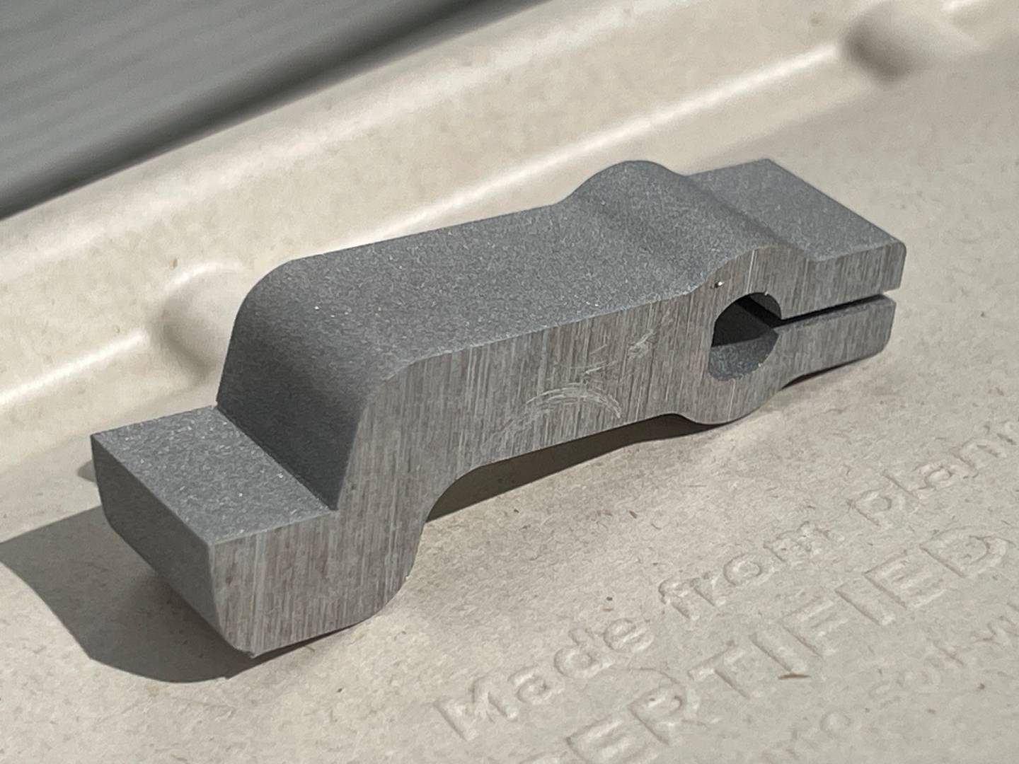 Shaped metal part