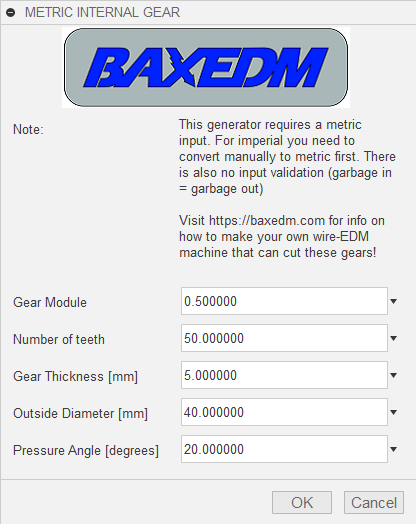 Fusion 360 Internal Gear Generator –